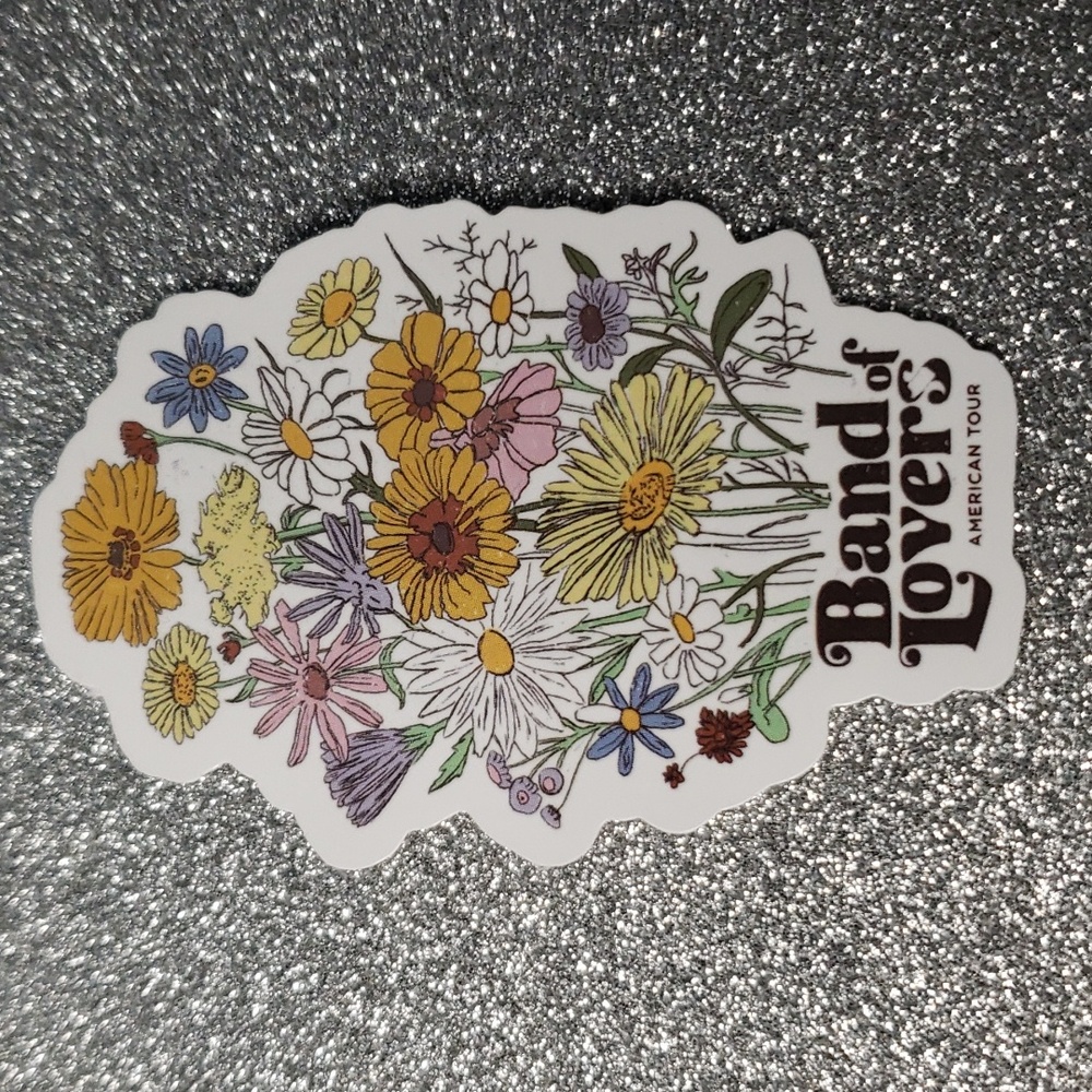 NATURE FLOWER WATERPOOF Sticker band of lovers